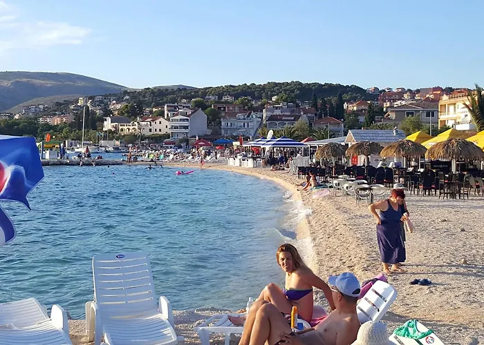 公寓 By The Sea Okrug Gornji, Ciovo - 22139 特罗吉尔